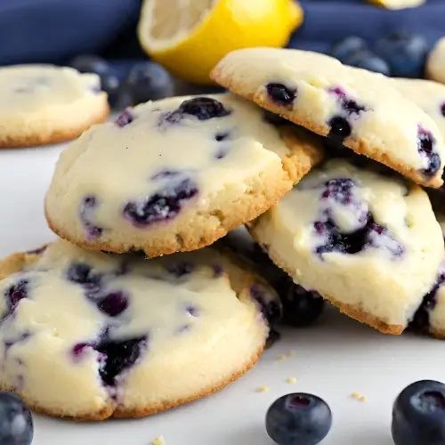 Lemon Blueberry Cheesecake Cookies