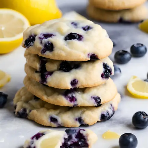 Greek Yogurt Lemon Blueberry Cookies