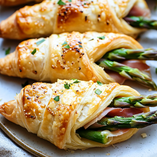 🥐 Prosciutto Asparagus Puff Pastry Bundles – Elegant & Easy Appetizer!
