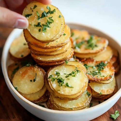 🥔🧈 Crispy Potato Stacks – Buttery, Golden & Irresistible!