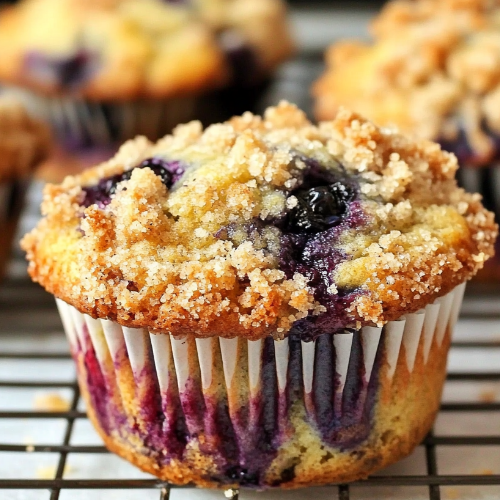 To Die For Blueberry Muffins With Crumble Topping