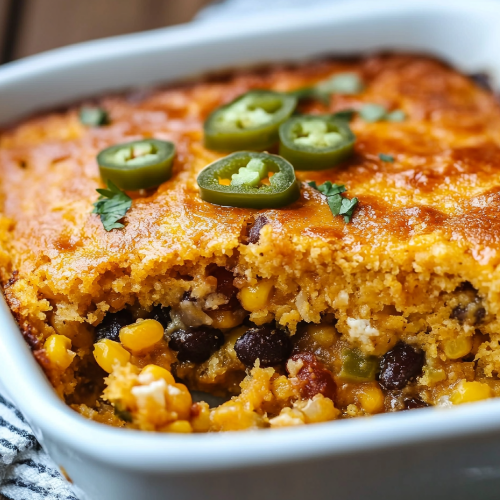 🌽 Mexican Cornbread Casserole