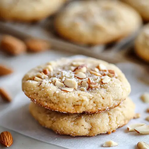 Soft Almond Pillow Cookies