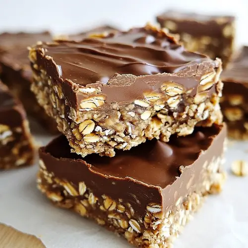 🍫 No Bake Chocolate Oatmeal Bars