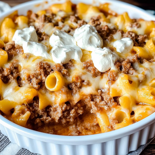 🍴 Easy 4-Ingredient Hamburger Casserole