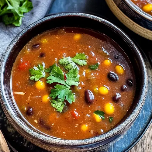 VEGAN BLACK BEAN SOUP