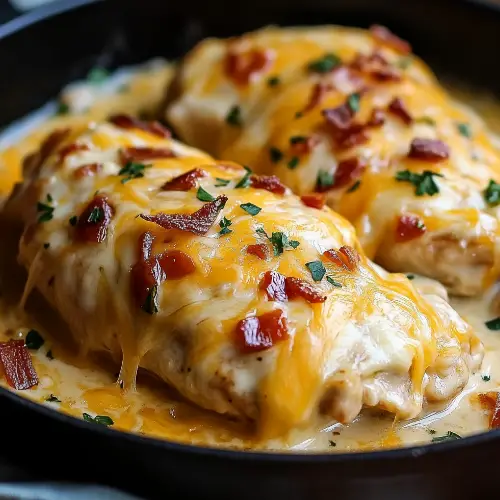 🧀 Smothered Cheesy Sour Cream Chicken