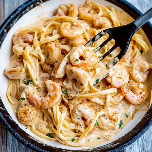 🍤 Creamy Cajun Shrimp Pasta