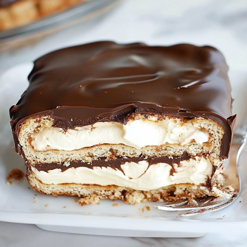 🍫 No-Bake Chocolate Eclair Cake