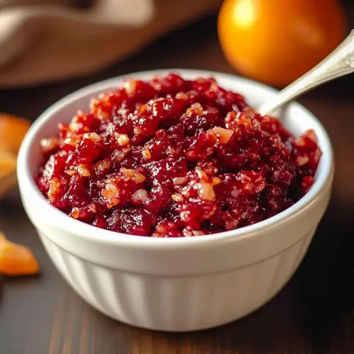 🍊 Cranberry Orange Relish