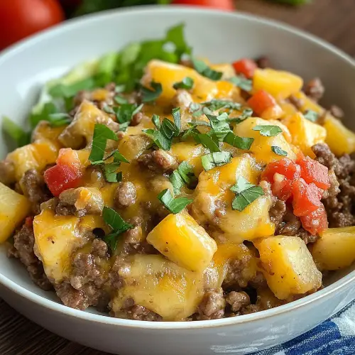 Slow Cooker Hamburger Hash