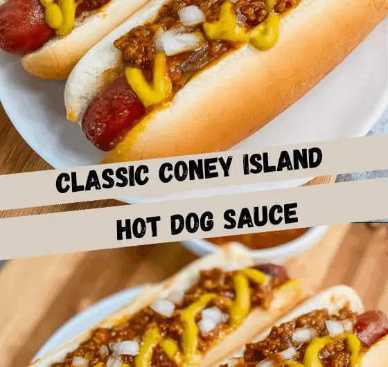 Classic Coney Island Hot Dog Sauce